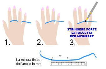 anelli per dita grosse|Misura giusta dellanello